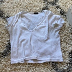 brandy melville white ashlyn top